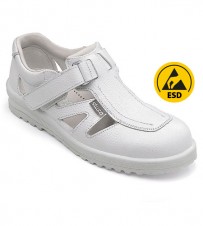 Safety sandals white S1, ESD