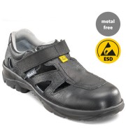 Sicherheits-Sandale schwarz S1 ESD